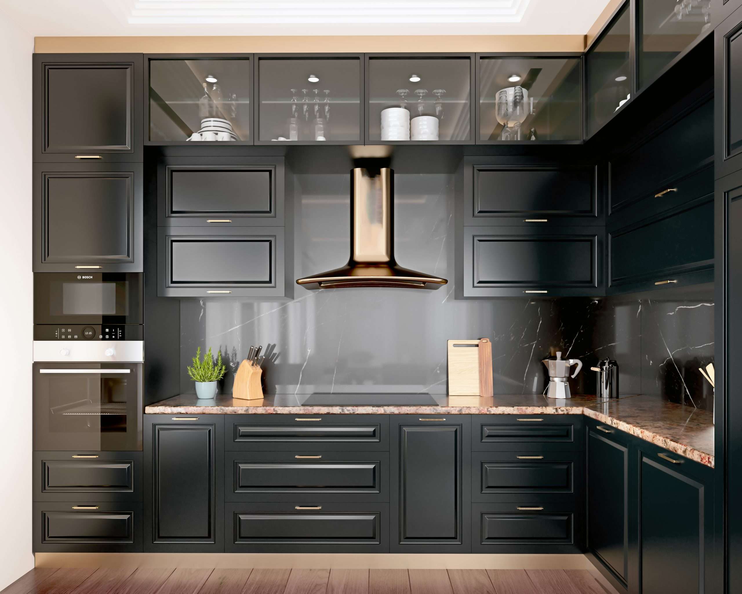 Kitchen Designs with Dark Cabinets