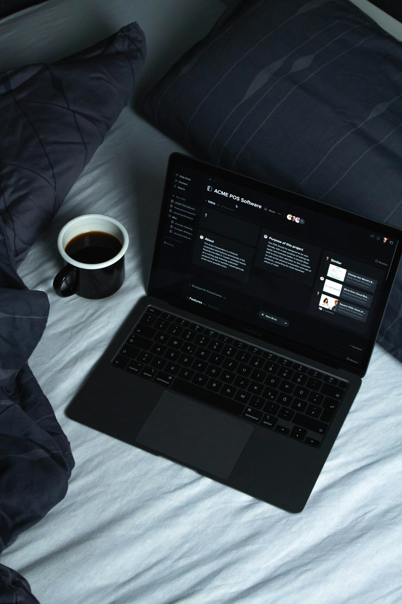 Laptop set up for independent work, representing the shift from employee to entrepreneur